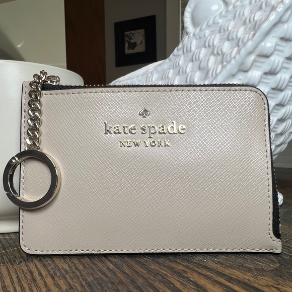 Kate Spade Staci L-Zip Card Holder with Keychain Wallet - Picture 1 of 6